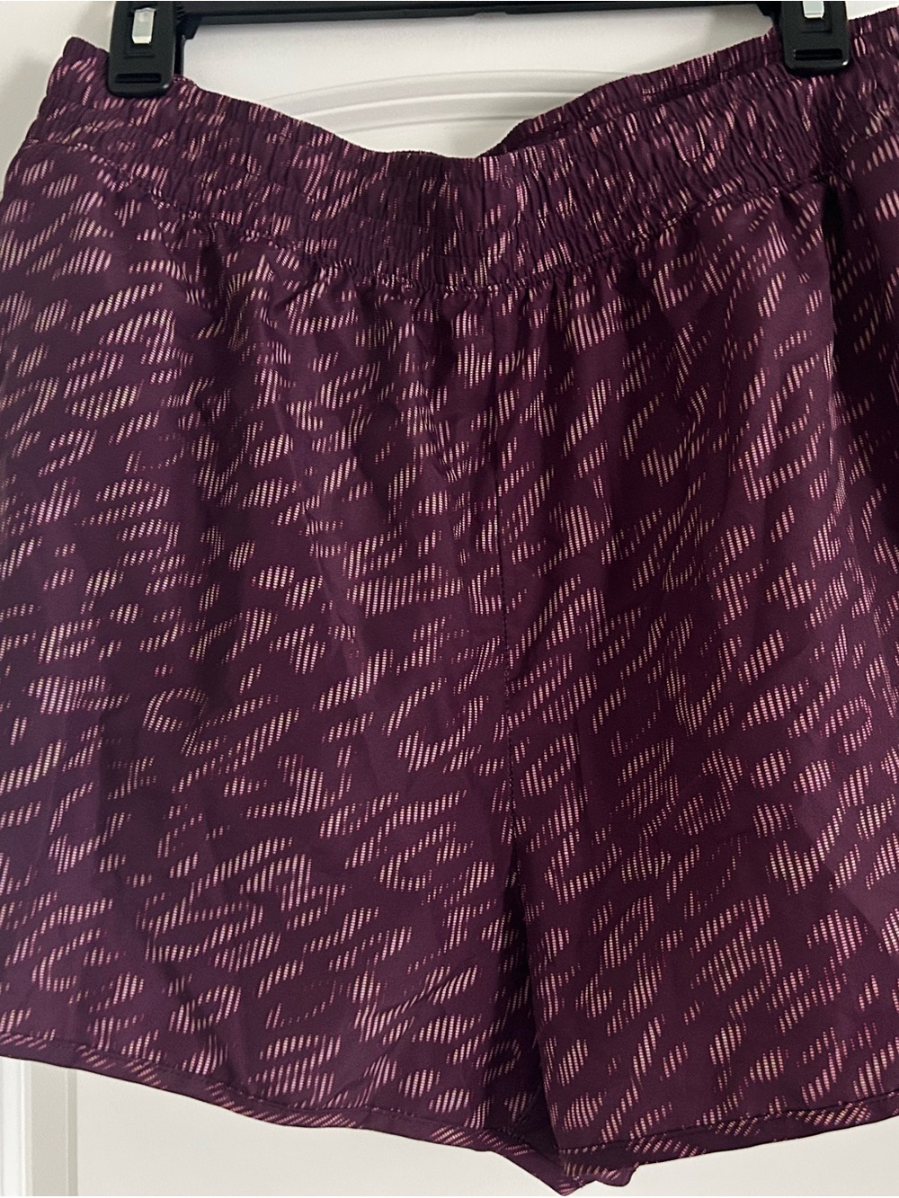 Athletic Works Purple Patterned Women’s Athletic Shorts